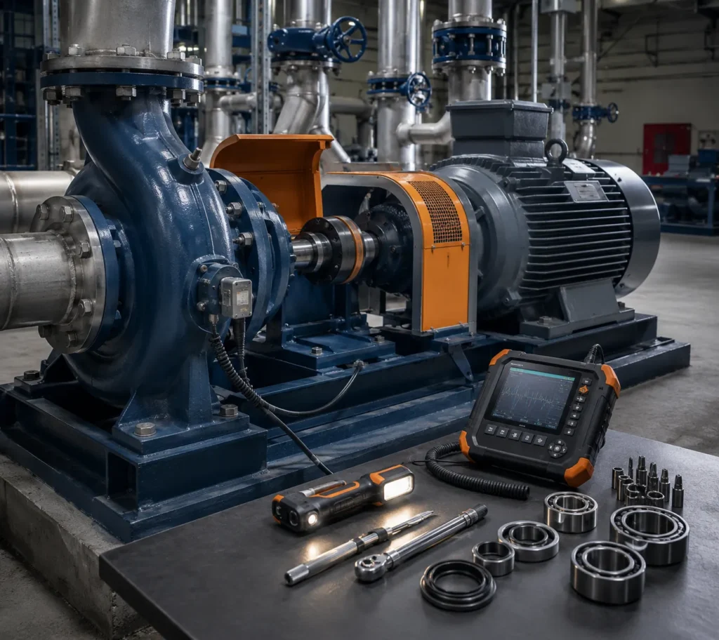Precision Pump Maintenance Bay Aqua For Contracting & Engineering Solutions